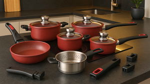 46% OFF: jogo de panelas luxo que viralizou no TikTok e agora pode ser seu