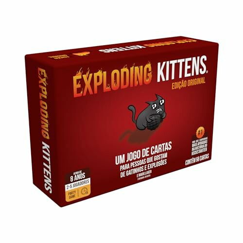 Asmodee Exploding Kittens Jogo de Cartas 2 a 5 jogadores