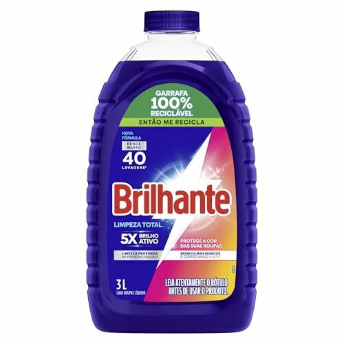 Brilhante Limpeza Total - Lava Roupas L&iacute;quido 3L