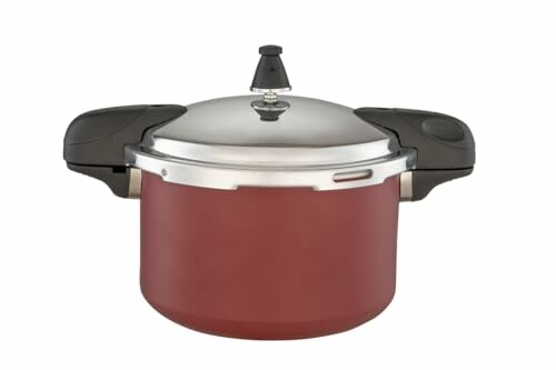 Brinox Panela de Press&atilde;o 5,4L Ceramic Life Pressure Vermelha
