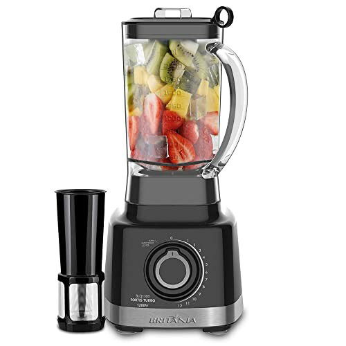 Brit&acirc;nia Blq1300p Liquidificador Turbo 1400W 3L Preto