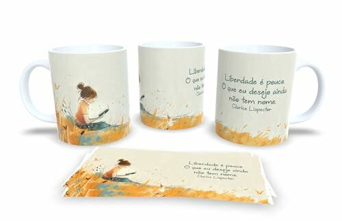 Caneca Literária Clarice Lispector 325 ml