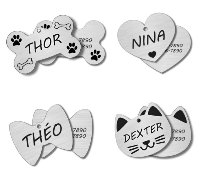 Plaquinha de Identificação Pet