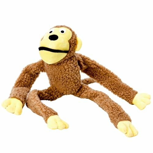 Chalesco Brinquedo Macaco Marrom Grande para Cães