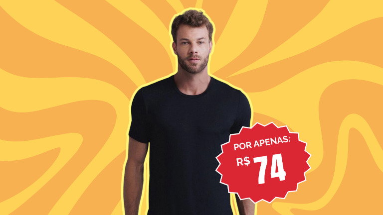 50% OFF: camiseta da Insider que não precisa passar está pela metade do preço