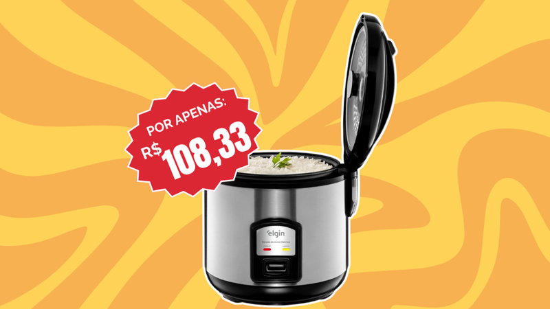 De R$215 por R$108: panela de arroz elétrica vira achado