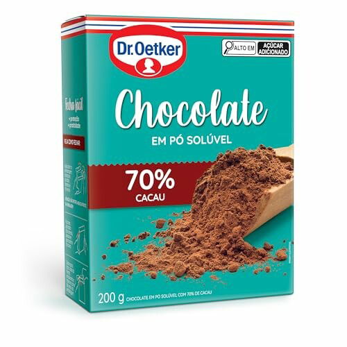 Dr. Oetker Chocolate em P&oacute; 70% Cacau 200g