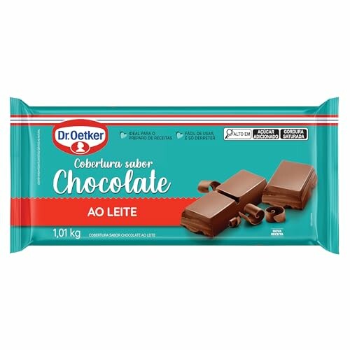 Dr. Oetker Cobertura em Barra Sabor Chocolate Ao Leite 1 kg