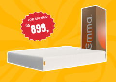 R$ 899 num colchão casal com tecnologia alemã e 100 noites de teste? A Emma está com oferta imperdível na Amazon