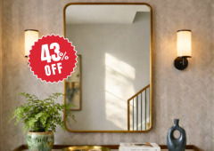 Mais de 40% OFF: espelho elegante vira destaque entre ofertas do dia