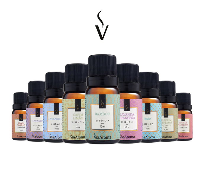 Essências Clássicas para Difusor Aromatizador de Ambientes Via Aroma