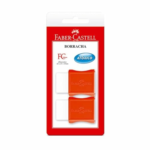Faber-Castell Borracha Branca Pequena FC Max 2 unidades
