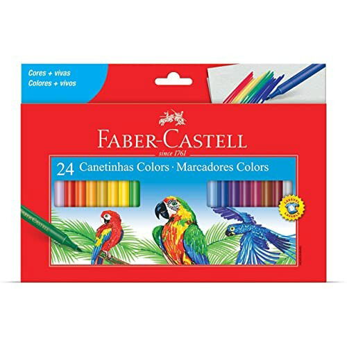 Faber-Castell hidrogr&aacute;fica 24 cores 15.0124CZF