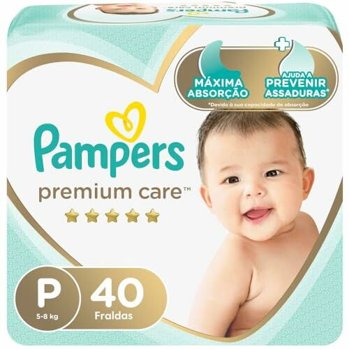 Fralda Pampers Premium Care P 40 unidades