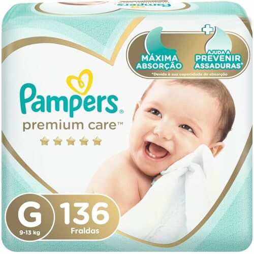 Fralda Pampers Premium Care Tamanho G 136 Unidades