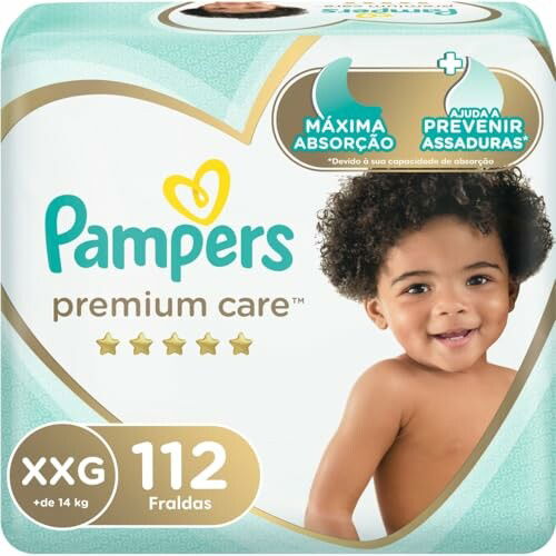 Fralda Pampers Premium Care XXG 112 unidades