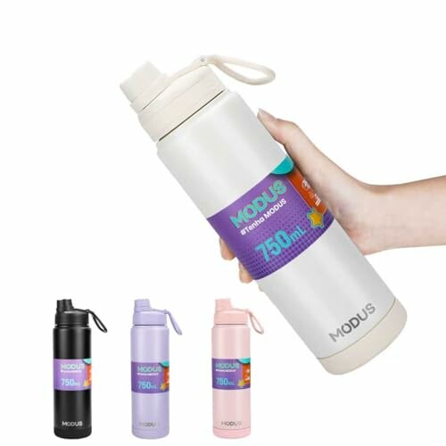 Garrafa Térmica 750 ml Aço Inox Branco BPBZ-RL75