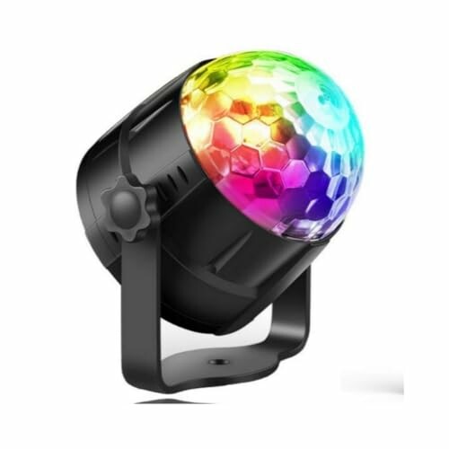 Globo de Luzes Coloridas Giratório LED RGB