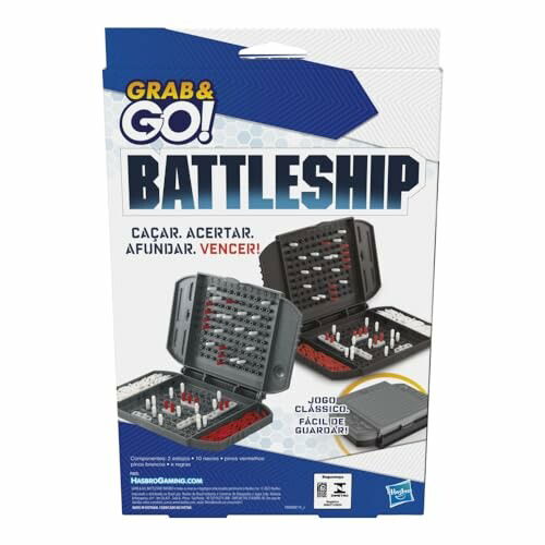 Hasbro Gaming Grab and Go Battleship jogo port&aacute;til para 2