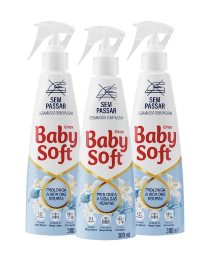 Kit 3 Sem Passar Baby Soft 300ml