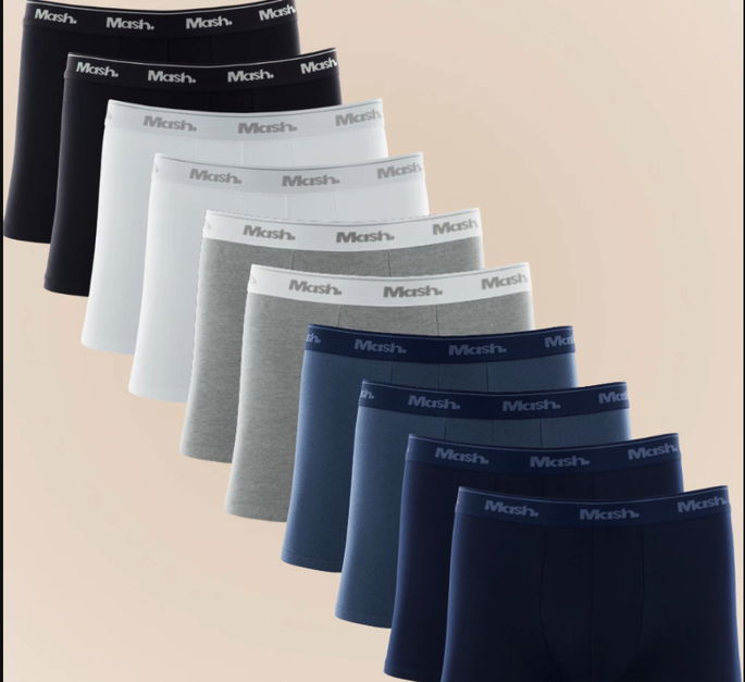 Kit com 10 Cuecas Mash Boxer multiplas cores