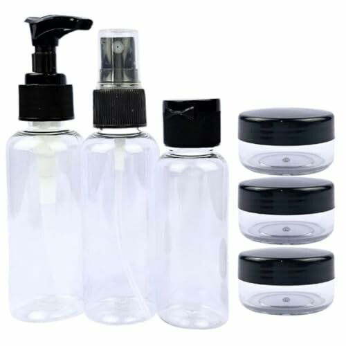Kit de Viagem Premium 6 Frascos Preto