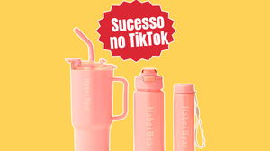 Sucesso no TikTok: kit de garrafas motivacionais vira achado na Shopee