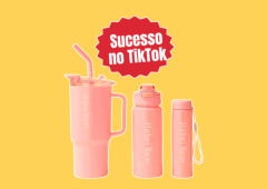 Sucesso no TikTok: kit de garrafas motivacionais vira achado na Shopee