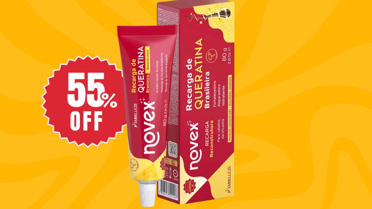 Kit Novex com 55% OFF vira oportunidade para salvar cabelos danificados