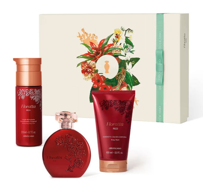Kit Presente Dia Das M&atilde;es Floratta Red ( 3 itens)