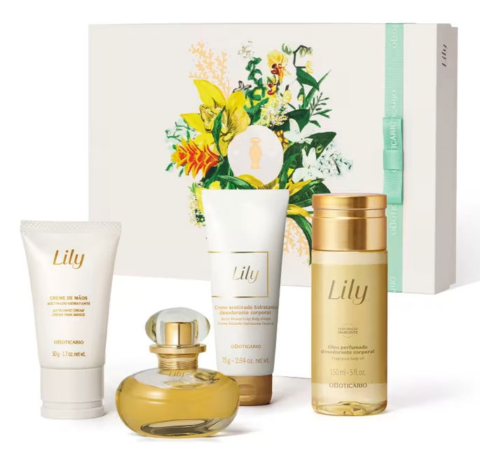 Kit Presente Dia Das M&atilde;es Lily (4 itens)