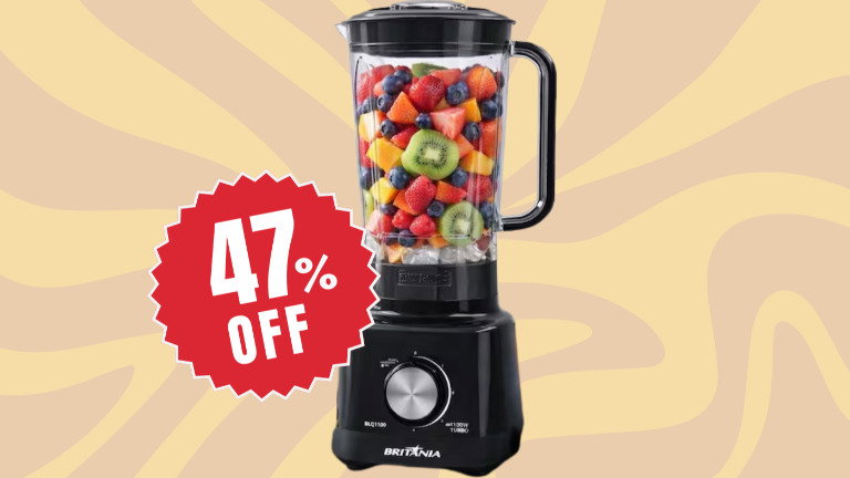 Liquidificador da Britânia com 1100W surge com 47% OFF