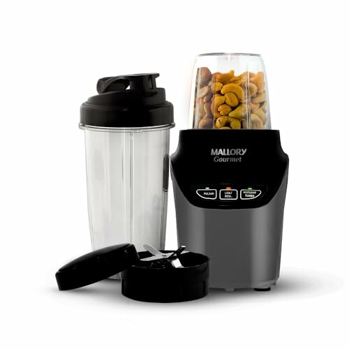 Liquidificador Mallory Gourmet 1000W com 6 lâminas e 2 copos Tritan