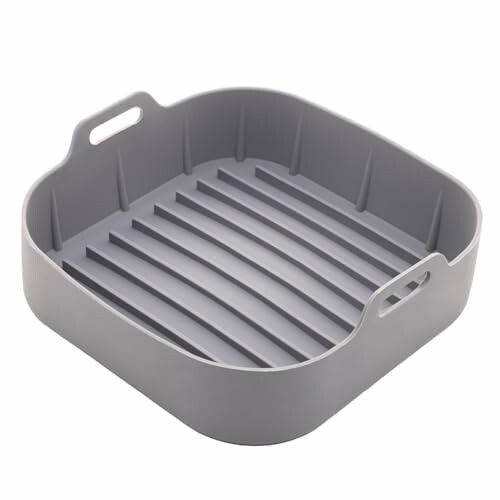 LYOR Forma Quadrada de Silicone para Air Fryer 20cm x 7cm