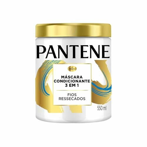 M&aacute;scara Pantene 3 em 1 com &Oacute;leo de Argan 550 ml