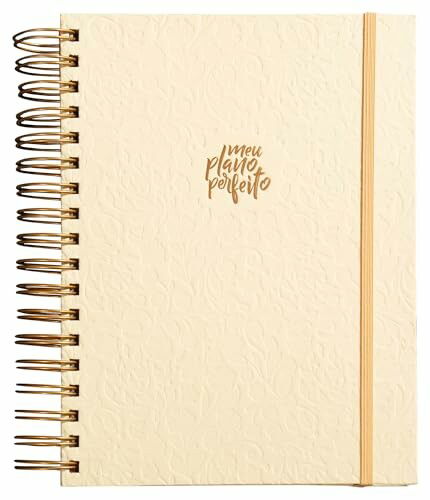 Meu plano perfeito, planner 2026 capa creme