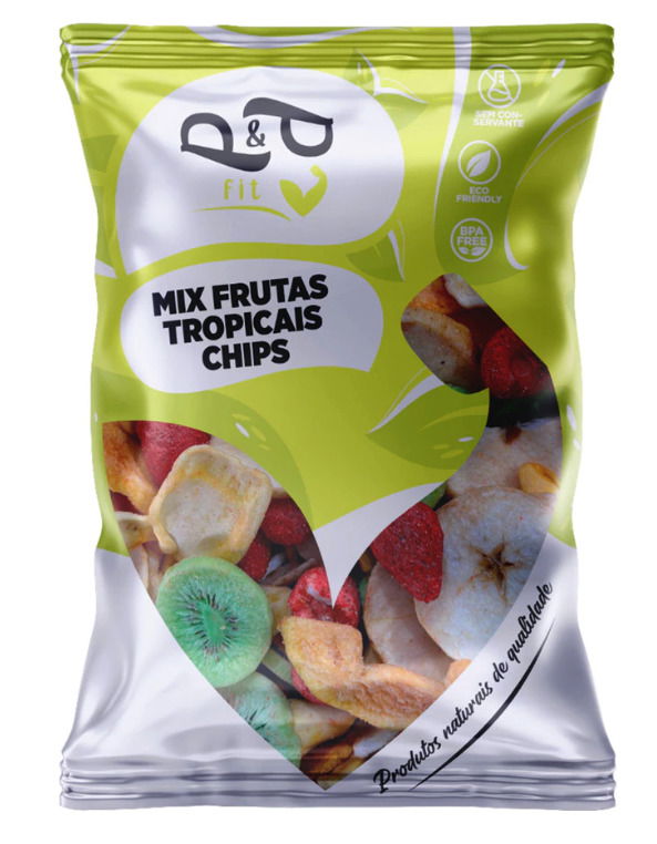 Mix P&P Frutas Tropicais Chips Desidratadas Liofilizadas 100g