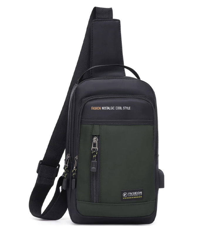 Mochila de Ombro Transversal Compacta