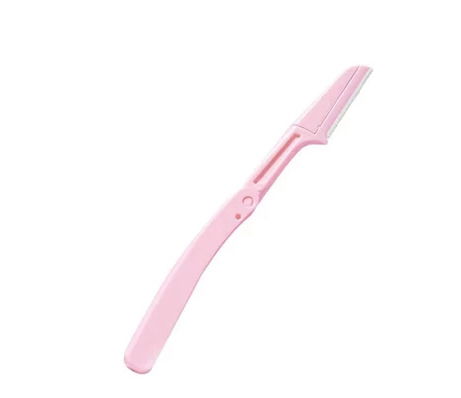 Navalha De Sobrancelha Segura Dobr&aacute;vel Port&aacute;til Aparador Depilador Para Mulheres rosa