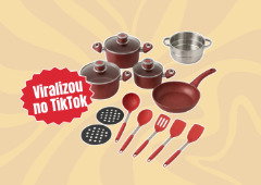 O jogo de panelas que viralizou no TikTok agora está com 25% OFF