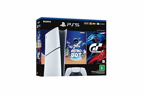 PlayStation 5 Slim Digital 825GB Pacote ASTRO BOT e Gran Turismo 7