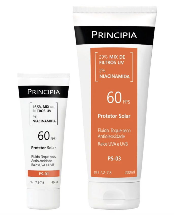 Principia kit Protetor solar - facial PS-01 + Protetor solar corporal PS-03