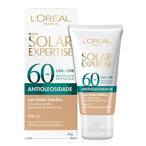 Protetor Solar Facial L'Or&eacute;al Paris FPS 60 Cor 1.0 40 g