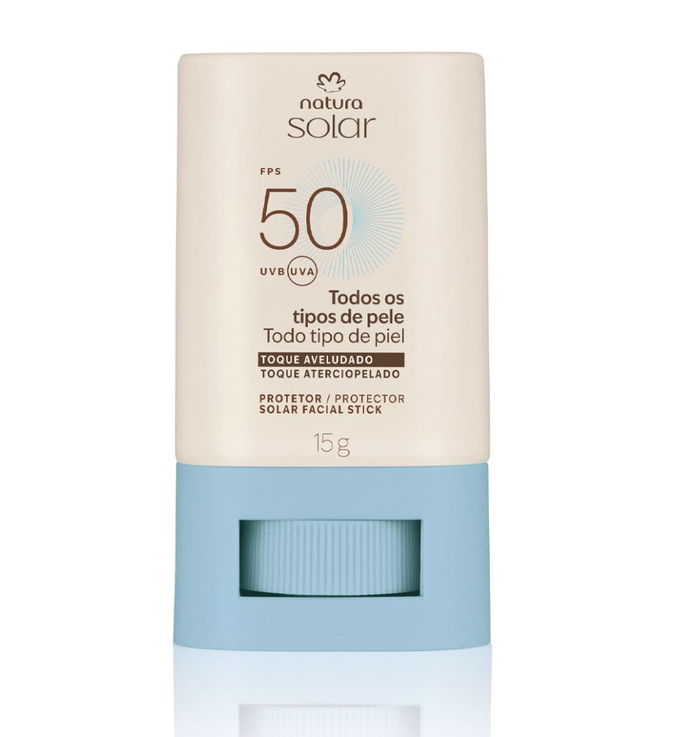 Protetor Solar Facial Stick FPS 50 Natura Solar