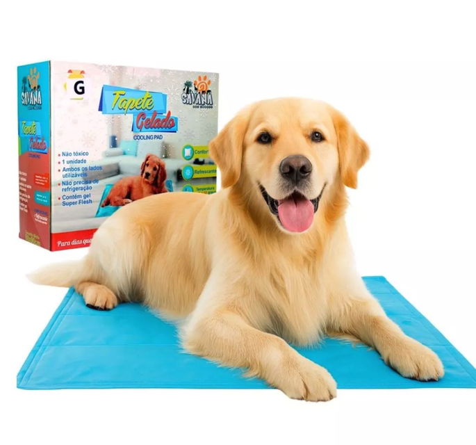 Tapete Gelado Refrescante Cachorro Gato Savana Pet G