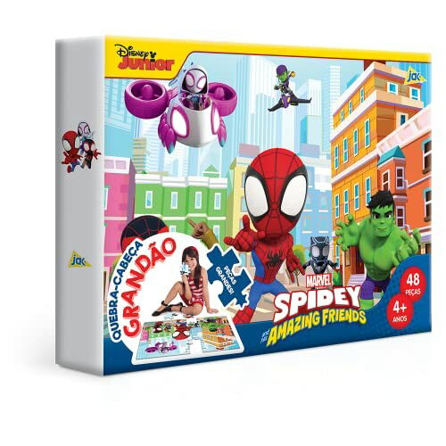 Toyster Quebra-cabe&ccedil;a Spidey 48 pe&ccedil;as