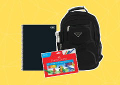 Volta às aulas: material escolar com desconto de até 43%